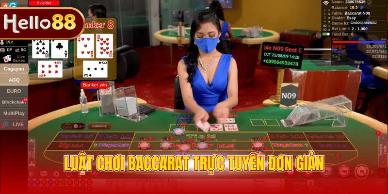 Luật chơi Baccarat trực tuyến đơn giản